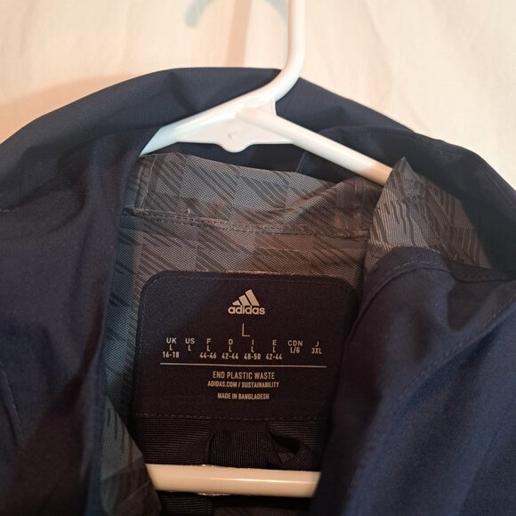 Adidas Terrex Outdoor Full Zip Jacket Womens‎ Size Large DarkBlue HF3277 - Picture 7 of 7